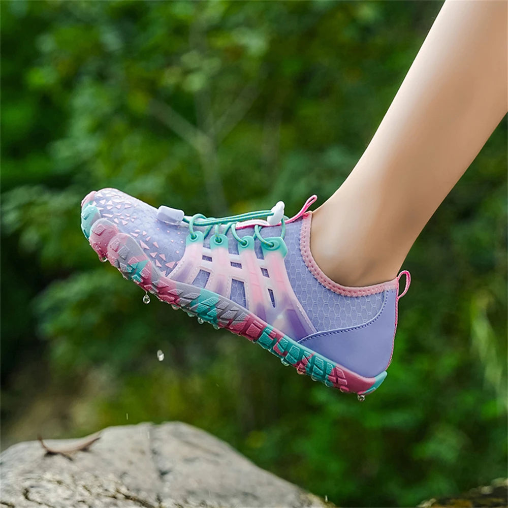 Water Shoes Women Five Fingers Swimming Barefoot Summer Outdoor/Upstream Wading Aqua Sneakers Quick Dry Non-slip Shoe