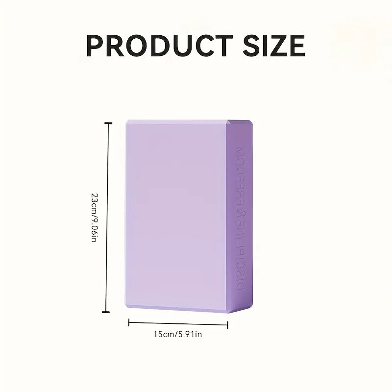 High‑Density EVA Yoga Block Non‑Slip Sturdy Foam Brick 150g Exercise Aid/For Pilates Meditation Fitness Training Home Gym Yoga Practice