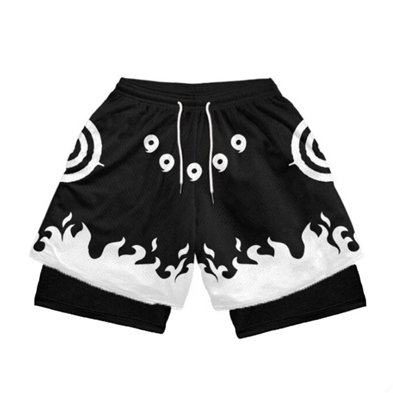 Stylish 2 in 1 Workout Running Shorts for Men Gym Athletic/Quick Dry Shorts with Liner Summer Casual Print Shorts with Pockets