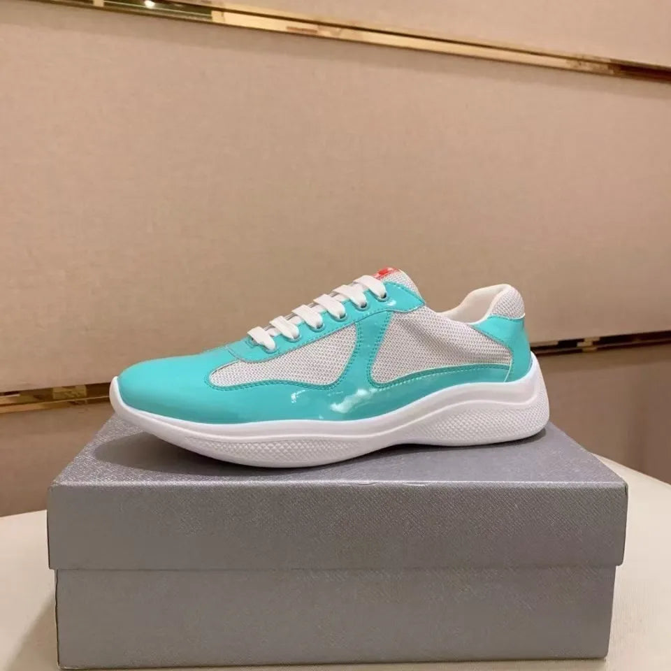 New P-style breathable casual sneakers for summer high-end men's shoes/fashionable mesh panel shoes fitness shoes