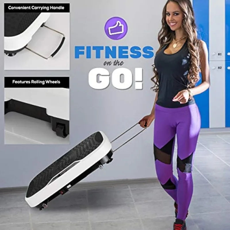 Hurtle Fitness Vibration Platform Machine/Home Gym Whole Body Shaker Exercise Machine