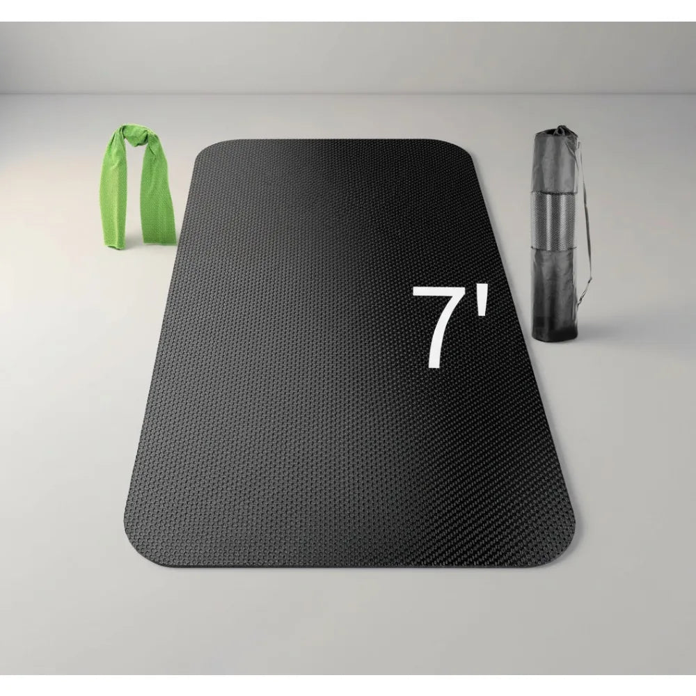 Large Non-Slip Exercise Mat 84x32 Inch Gym Flooring/for Home Workouts Yoga Weightlifting Cardio