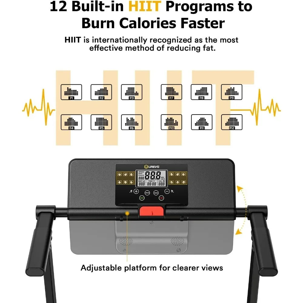 Treadmill,2.25HP Treadmills for Home Compact Mini Treadmill/Large Running Area LCD Display Easy To Fold Treadmill