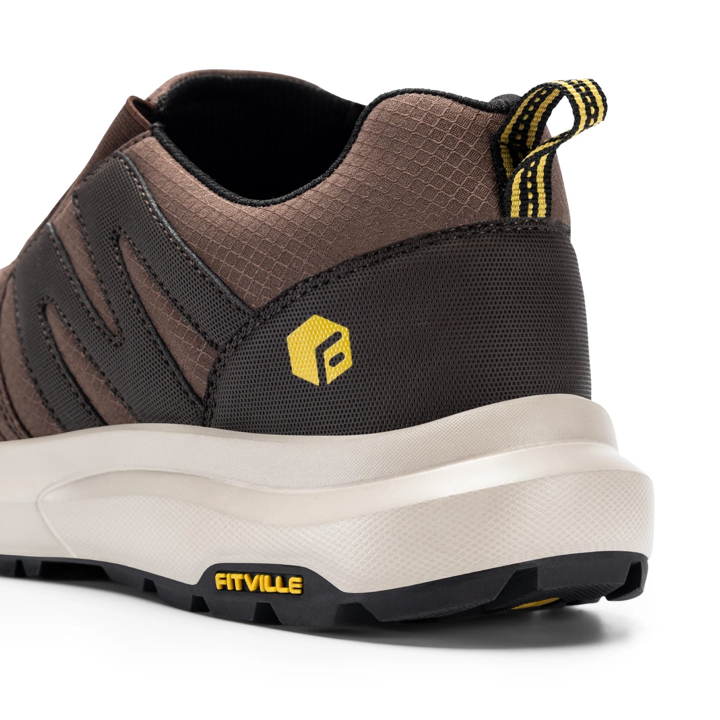 FitVille Men's Shoes Wide Width Slip On Hiking Comfortable Loafers/Go Walking and Trekking Trails  Sneakers with Arch Support