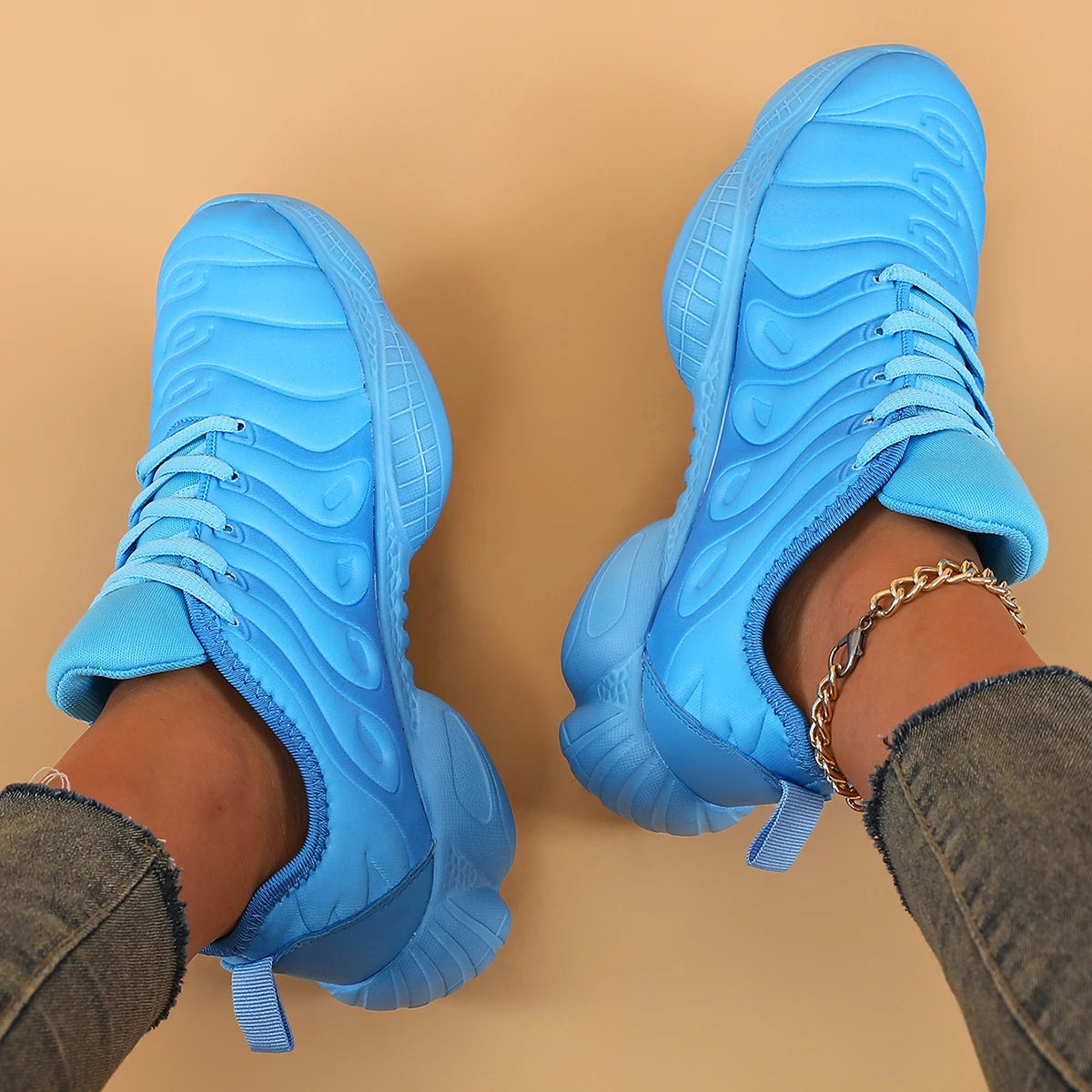 Women Sneakers Fashion Rainbow Color Platform Shoes Casual/Walking Shoes Comfortable Outdoor Ladies Vulcanized Shoes