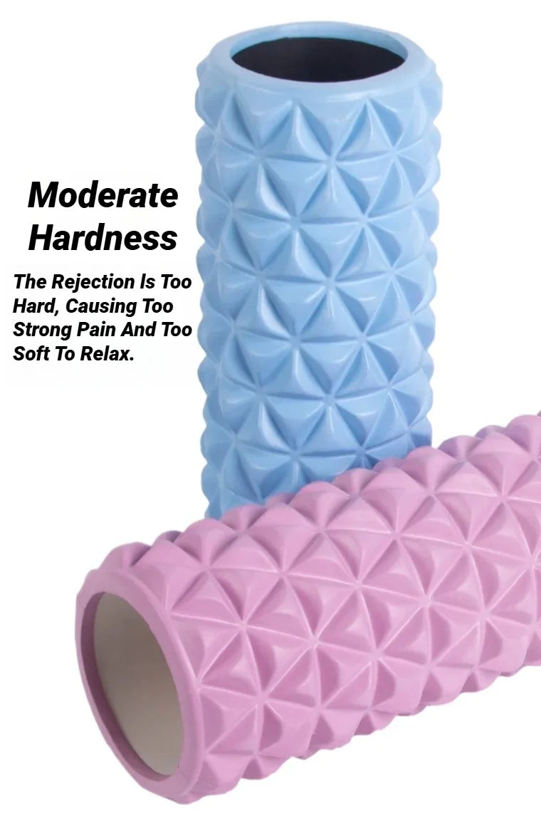 3D Diamond Foam EVA Massage Roller Hollow Yoga Column Fitness Equipment/For Muscle Physiotherapy And Sports Rehabilitation Roller