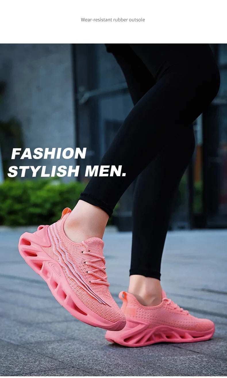 YRZL Sneakers Women Running Shoes Breathable Mesh Comfortable/Athletic Sneakers for Men Non Slip Sports Shoes for Woman