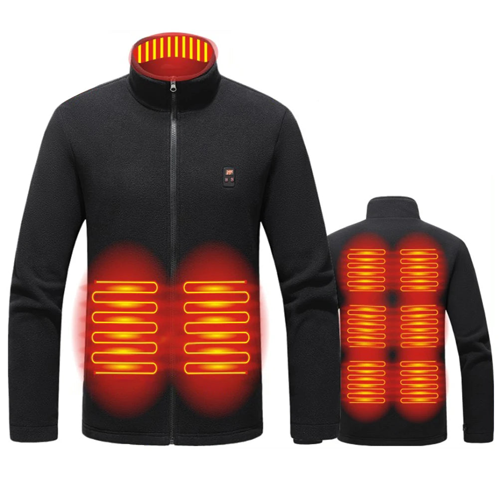 9 Heated Area Intelligent Heating Coat USB Charging Heated Jacket/Warm Jackets Coat 3 Gear Electric Heating Vest