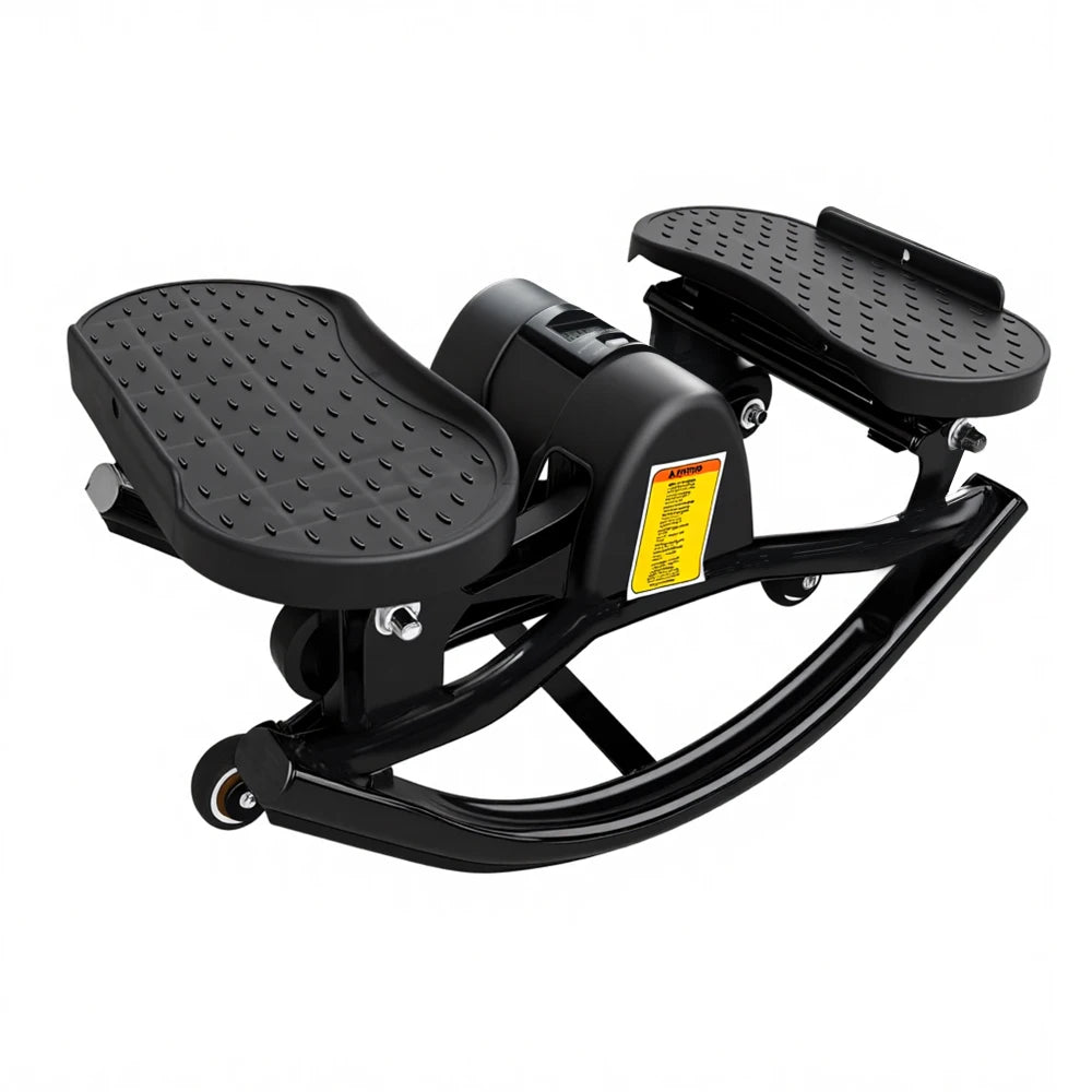 Ye Swing Stepper Machine Easy Home Aerobic Fitness Targets Waist & Legs/in Compact Design Foldable Quiet Family-Friendly
