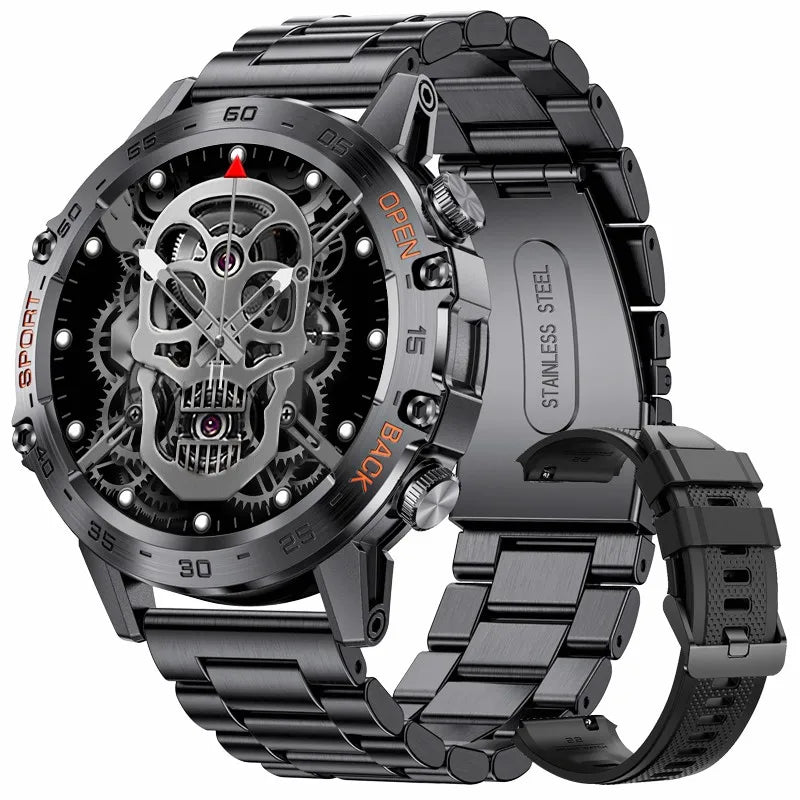 LIGE Smartwtach For Men Bluetooth Calling Waterproof Watches Health Monitoring/400mAh Outdoor Sport Smartwatch Man