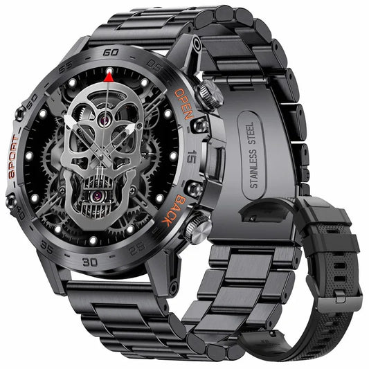 LIGE Smartwtach For Men Bluetooth Calling Waterproof Watches Health Monitoring/400mAh Outdoor Sport Smartwatch Man