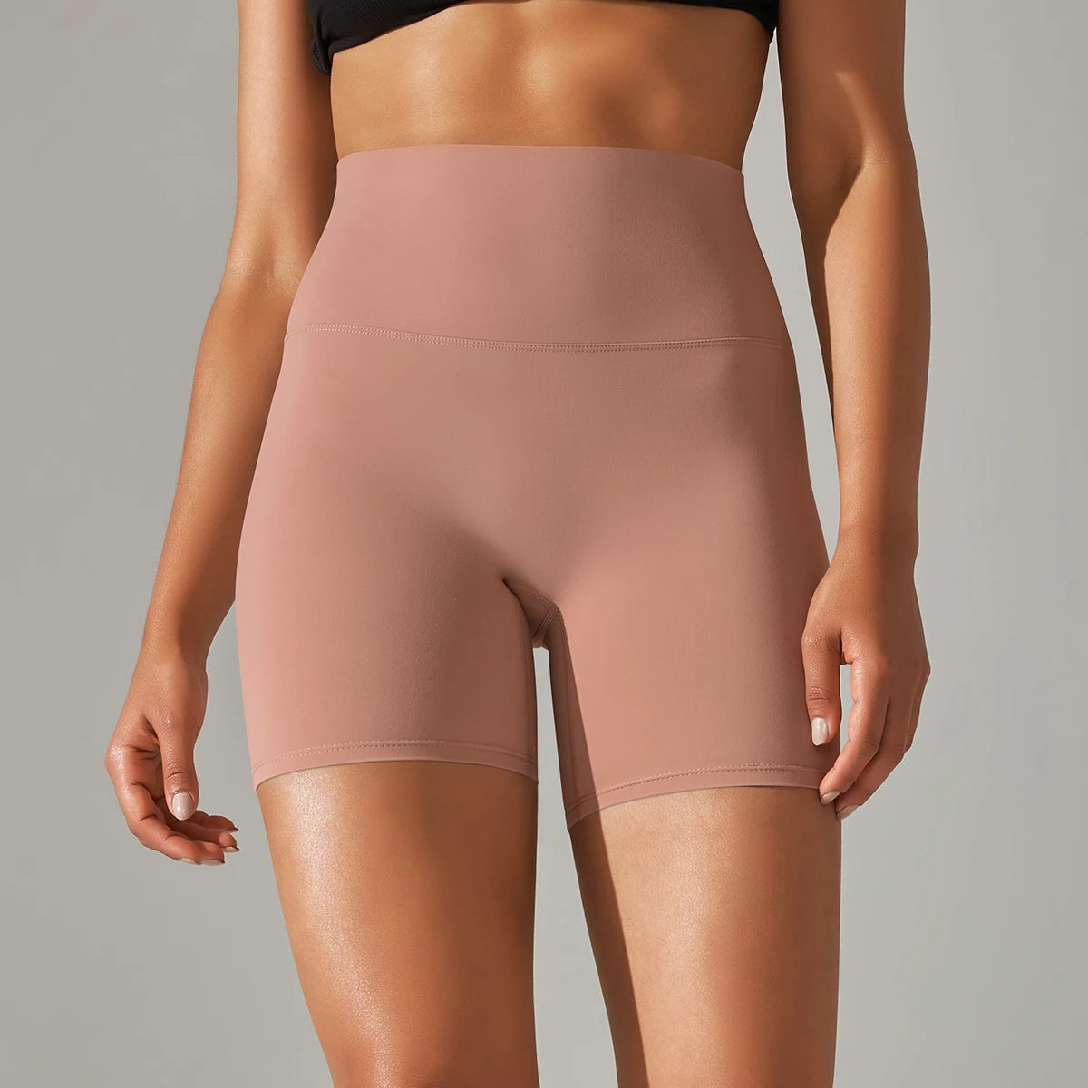 Women High Waist Breathable Yoga Fitness Shorts Stretch Sports Leggings/Running Cycling Summer Daily Workout Gym Athletic Shorts