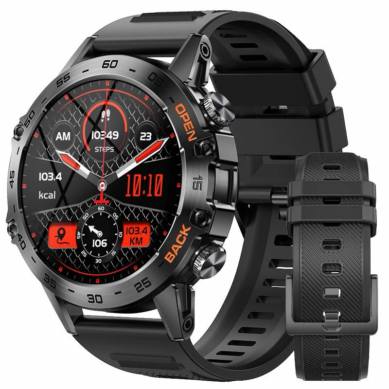 LIGE Smartwtach For Men Bluetooth Calling Waterproof Watches Health Monitoring/400mAh Outdoor Sport Smartwatch Man
