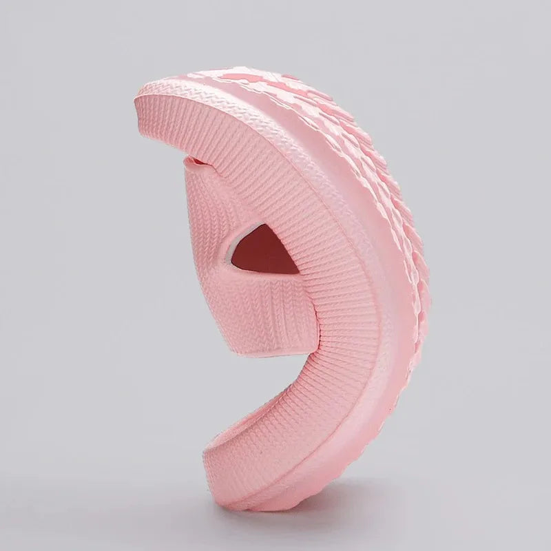4cm Summer Non-slip Soft Cloud Slippers Women Comfy Thick/Platform Slides Woman Couple Bathroom Home Flip Flops