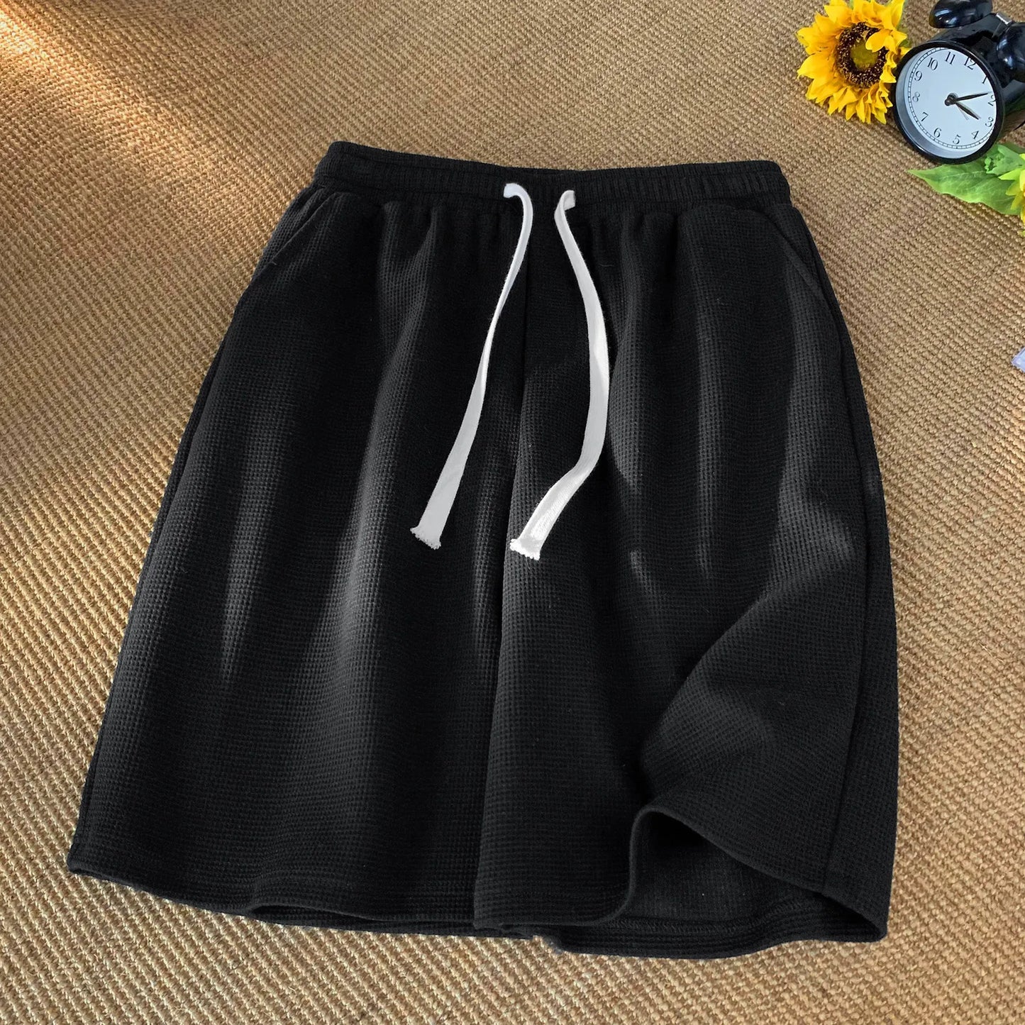 Korean Style Walf Checks Shorts For Men Casual Loose Fit Summer/New Arrival Trendy Brand Youth Sportswear Five Minute Shorts