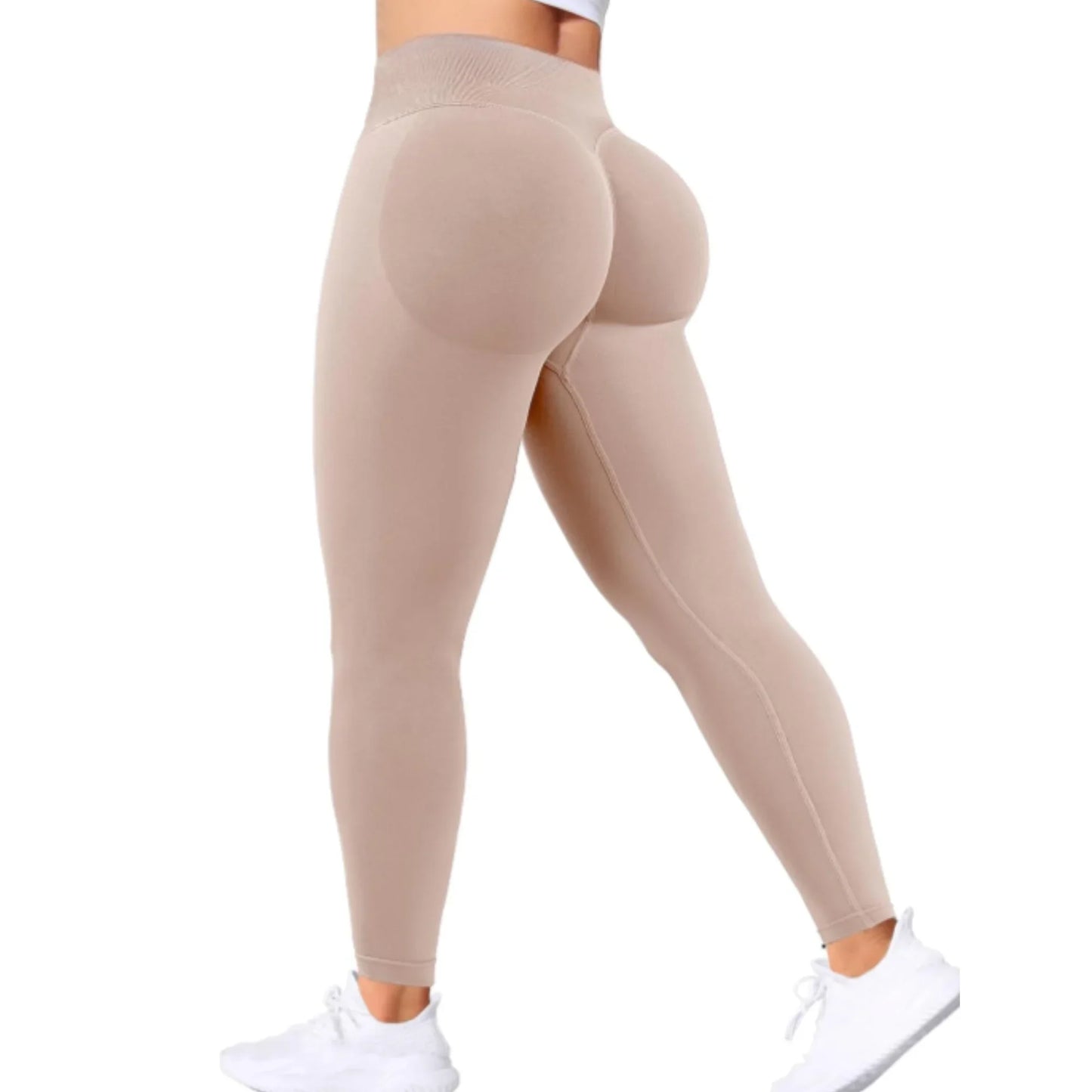 Seamless Women Solid Waist Yoga Pants Three-section Waist Sexy Hip-lifting/Tight Sports Pants Fitness Exercise Yoga Pants