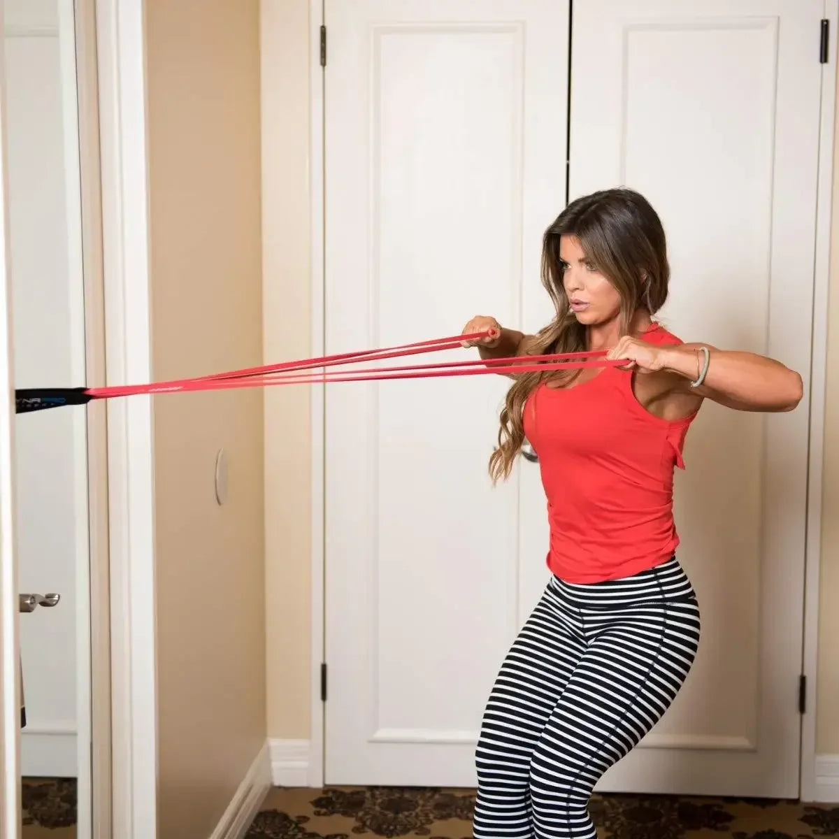 Door Anchor Pull Rope Door Buckle Resistance Band Fitness Elastic/Exercise Training Strap Door Anchor Portable Fitness Equipment