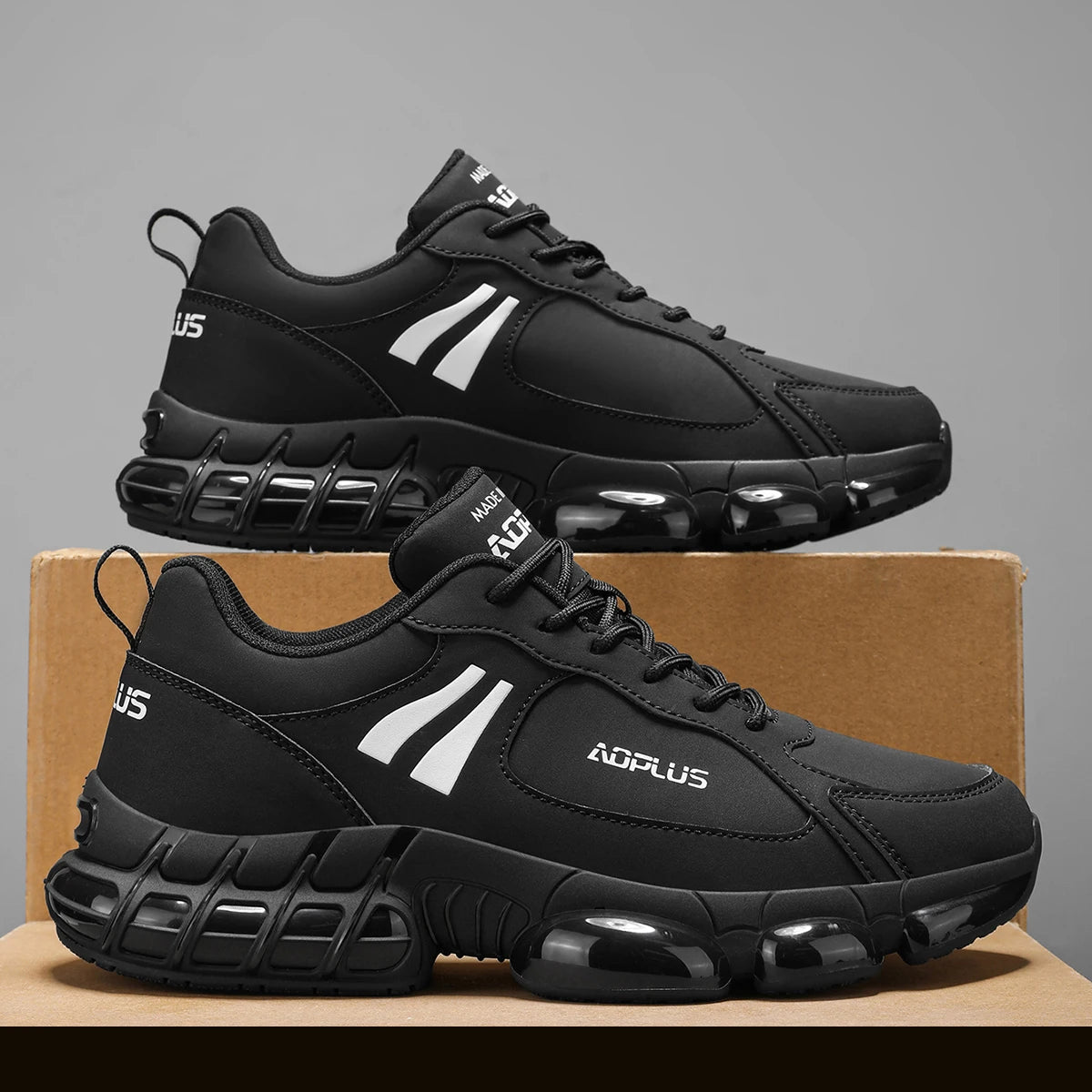 Four Seasons' new classic comfortable thick-soled anti-slip shoes with added height/for couples are durable have high elastic