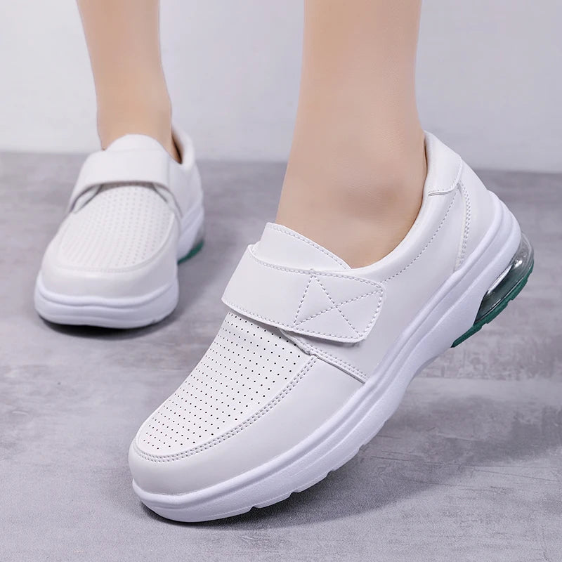Sneakers Woman Nurse Clogs Shoes - Nursing Women Summer Shoes/Female Health Work Flat Walking Soft Non Slip Nurse Shoe