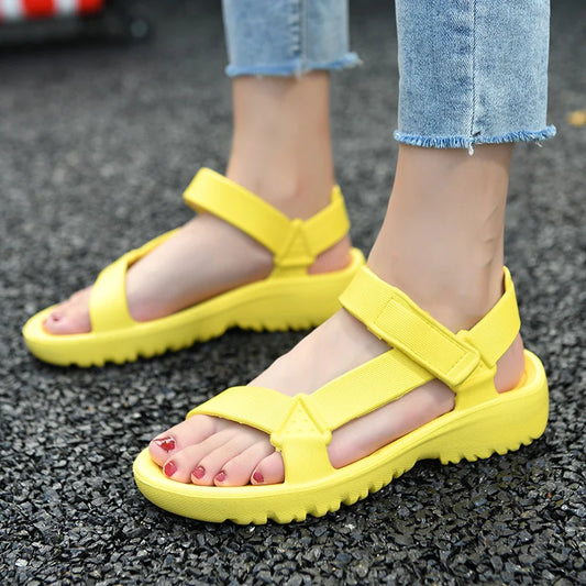 Women's Sandals Fashion Trend Anti-slip Wear-resistant Lightweight/EVA Flat Sandals for Women Outdoor Beach Shoes for Women
