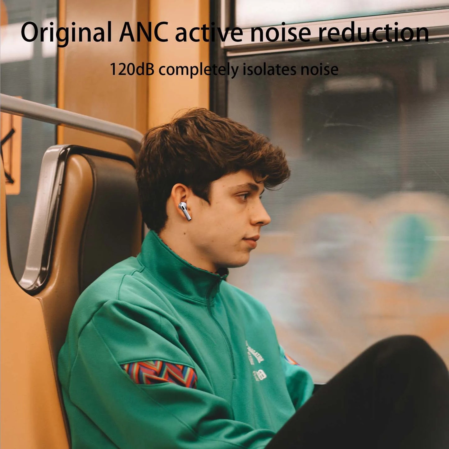 Air Pro4 wireless earphones Bluetooth 5.3 in ear earphones suitable for sports/gaming, and office work compatible with all ear