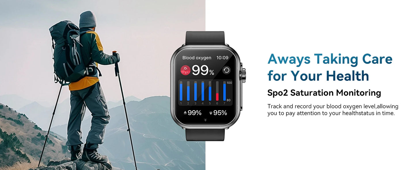 SENBONO Smart Watch for Men Women With 1000mAh Battery 100Day Standby Time/Fitness Tracker IP68 Waterproof Watch for Android iOS