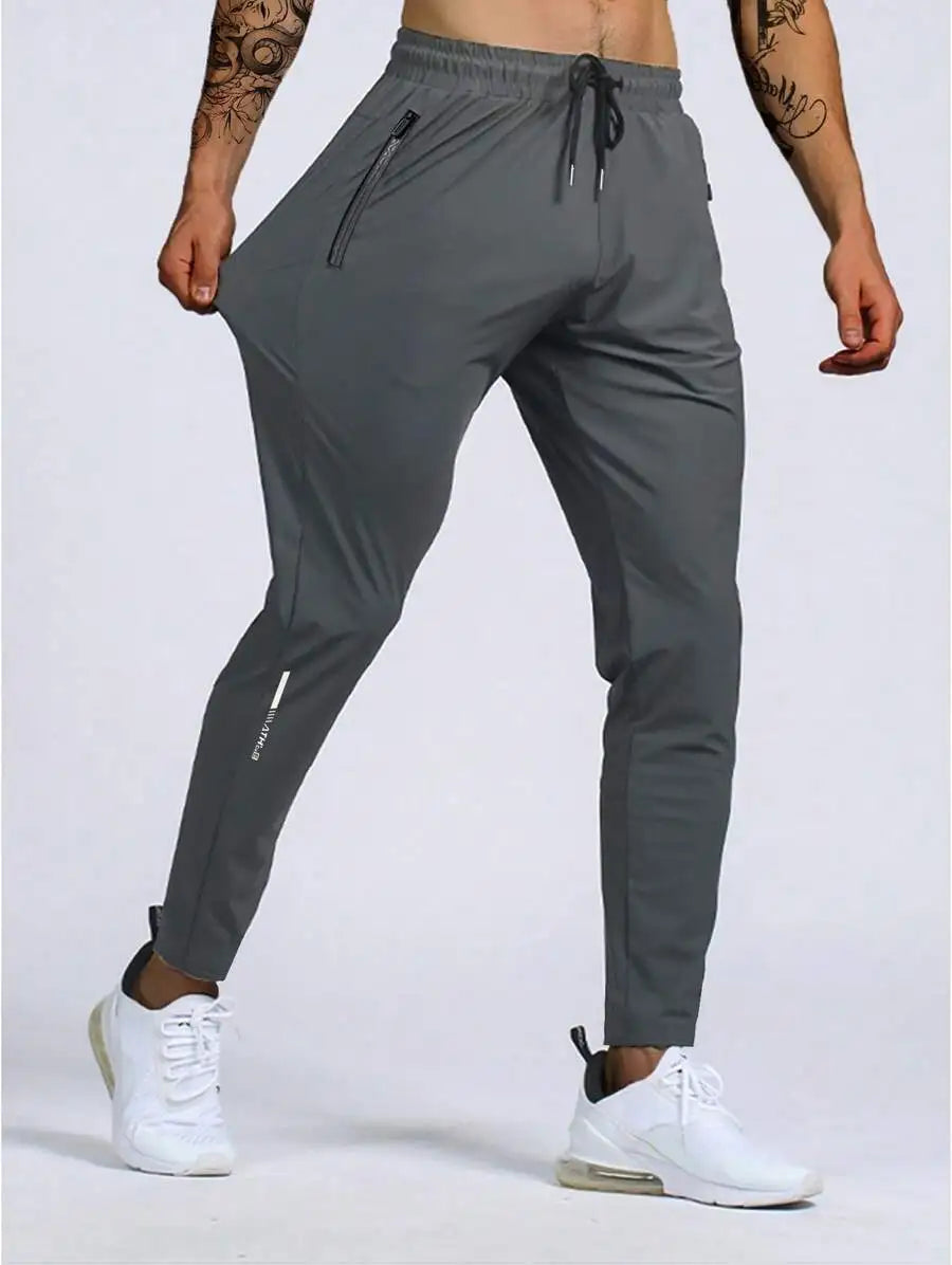 Men's Sweatpants Lightweight Active Pants Quick Dry/For Running Jogging Golf With Zipper Pockets
