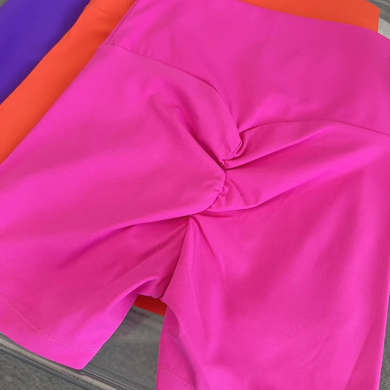 Women Sports Short Yoga Legging Shorts Squat Proof High Waist/Fitness Tight Shorts Quick Drying Cycling Workout Gym Shorts