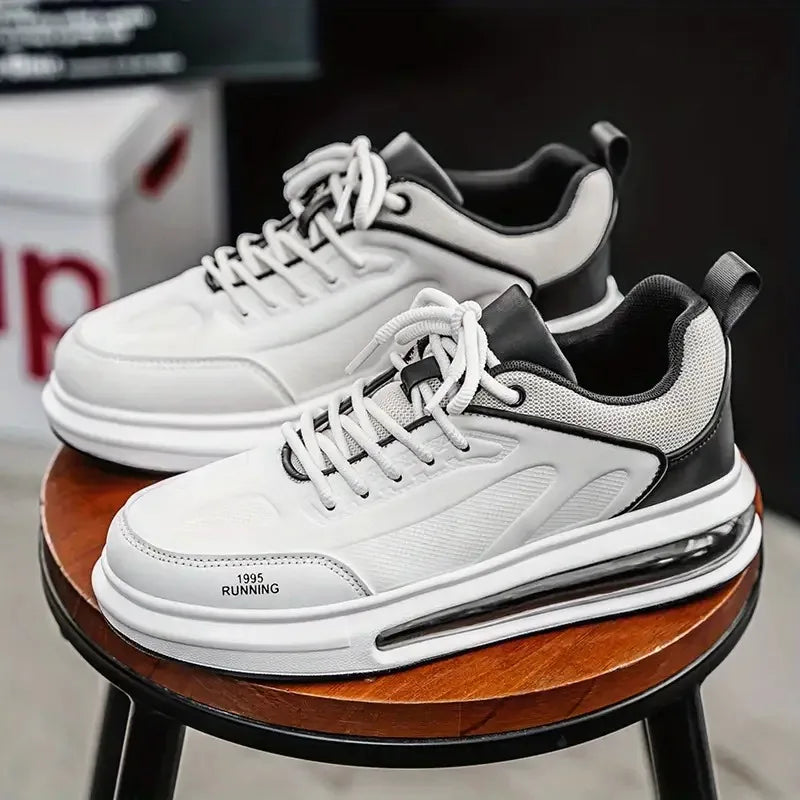 Men's fashionable street skate shoes couple's style comfortable/anti-slip laced casual sports shoes, suitable for men's outdoor