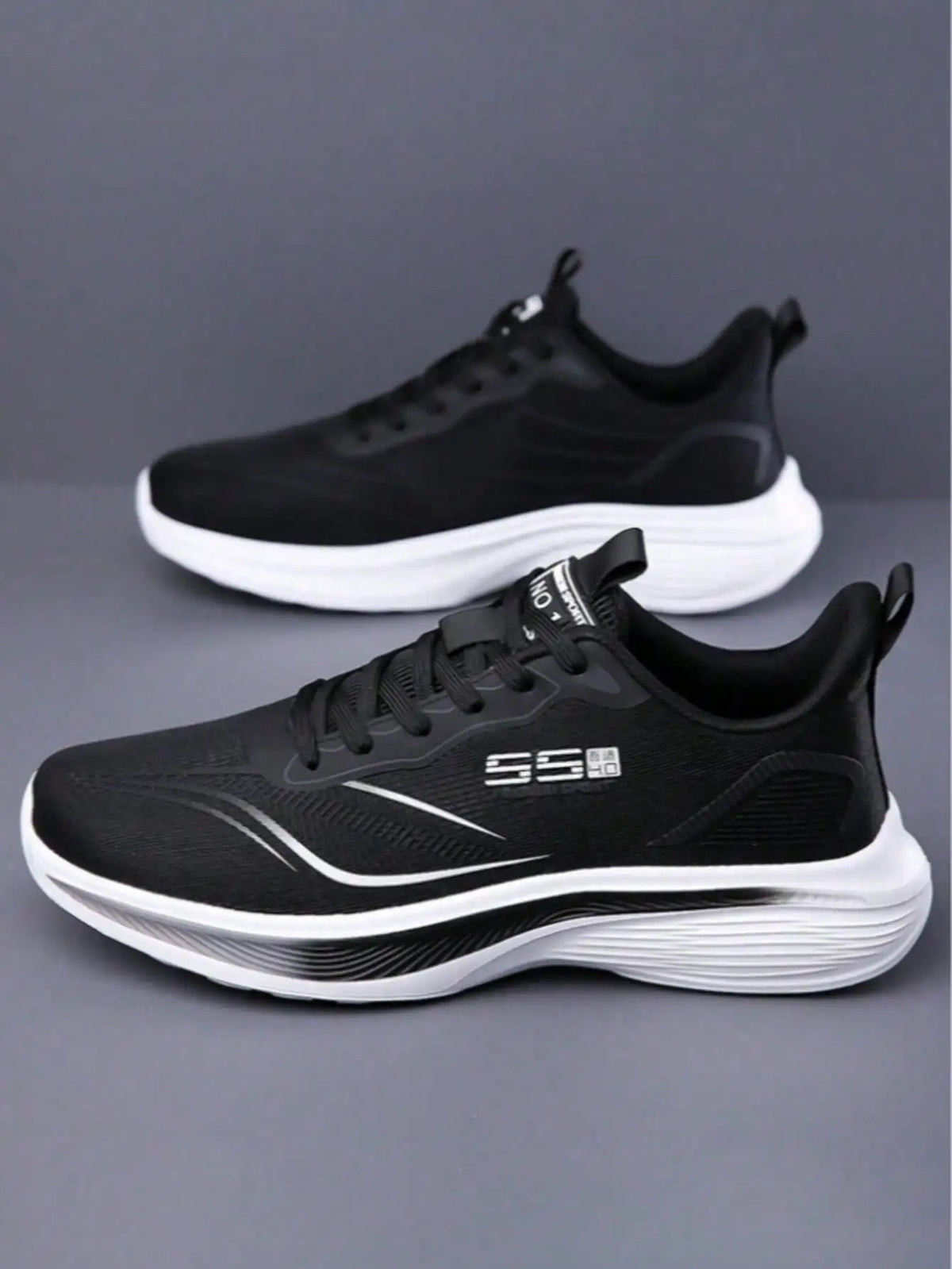 Lightweight Breathable Men's Running Shoes With Shock-Absorbing Sole/Non-Slip Wear-Resistant, Perfect For Daily Workouts