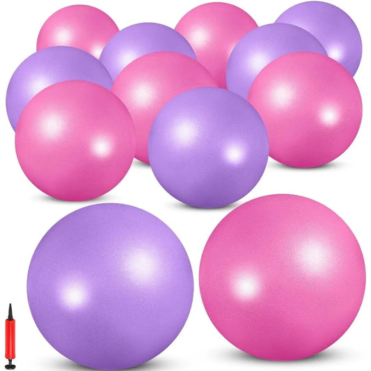 Sotiff 20 Pcs 9 Inch Exercise Pilates Ball Yoga Therapy Ball/for Yoga Stability Barre Training Stretching