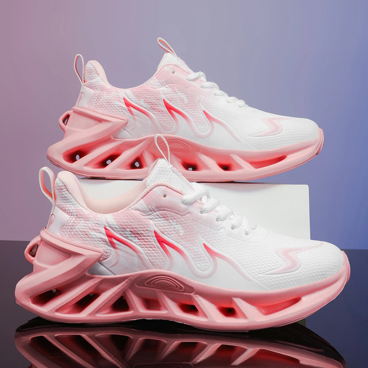 Four-season women's road running shoes, shock-absorbing sports/control casual sports shoes, outdoor anti-slip cross-country shoe