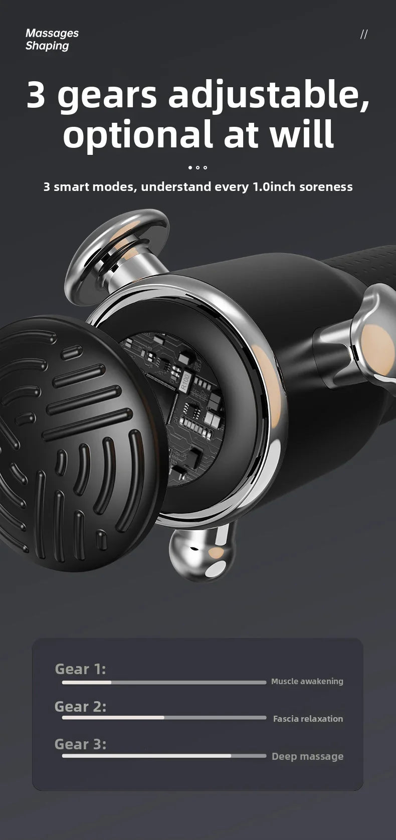 High Frequency Fascia Gun Relaxation Gun Sports Fitness/Muscle Relaxation Massager Full Body Massage 3 Gear