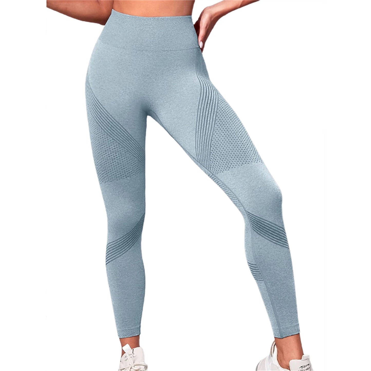 High Waist Compression Leggings with Butt Lift Technology for Women/Tummy Control Yoga Pants with Stretchy Contour