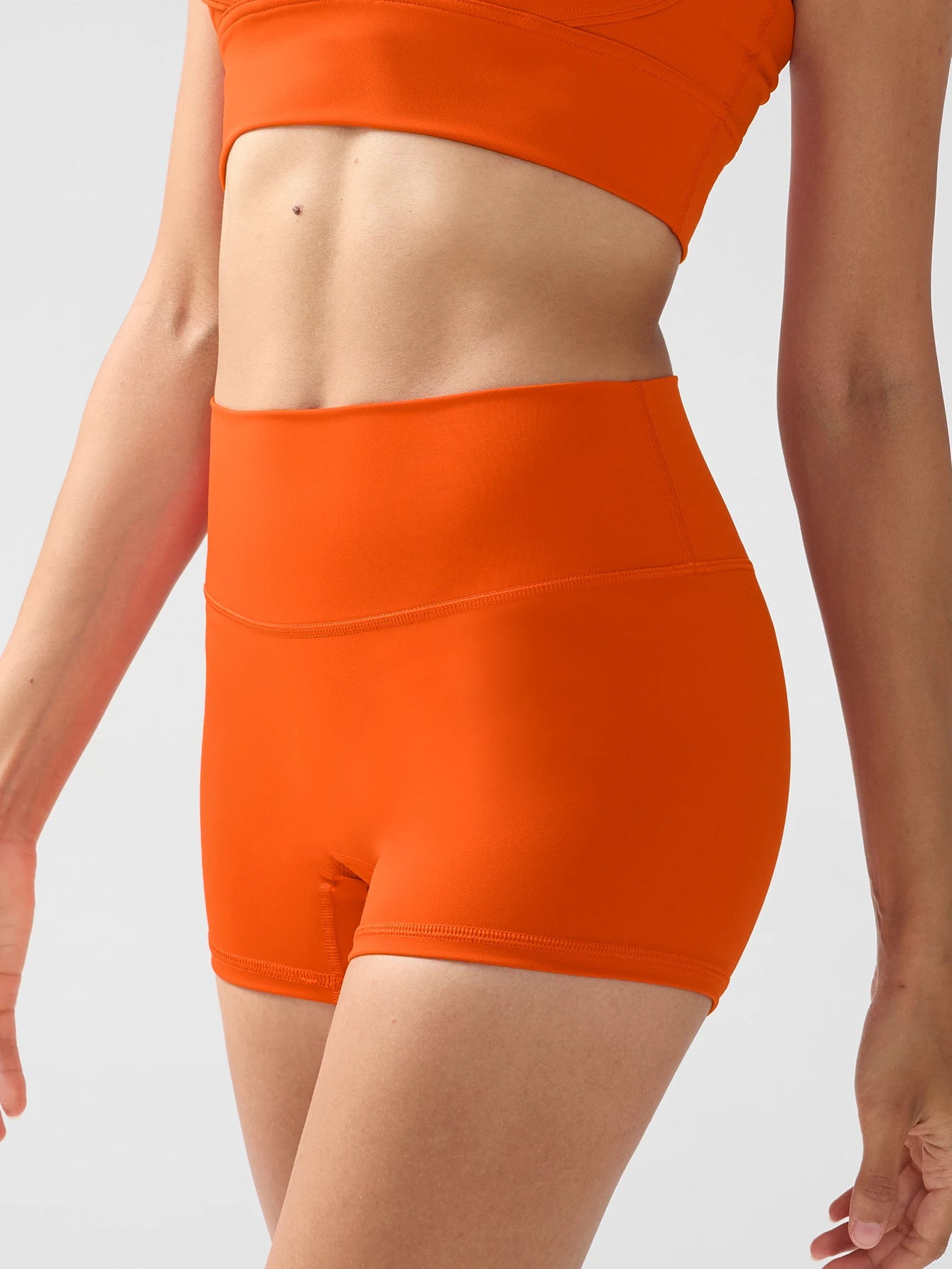 Women's Sports Yoga Shorts with High Waist Hip Lift Fitness/Running Cycling, 3-point Shorts Quick Drying Women's Yoga Short
