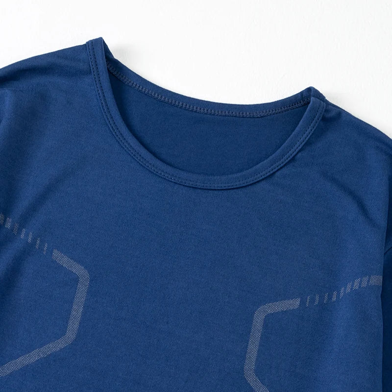 3-piece Autumn/Winter Men's Fashionable Printed Sports Warm Long Sleeved T-shirt/Plus Size Fitness Running Casual Versatile Top