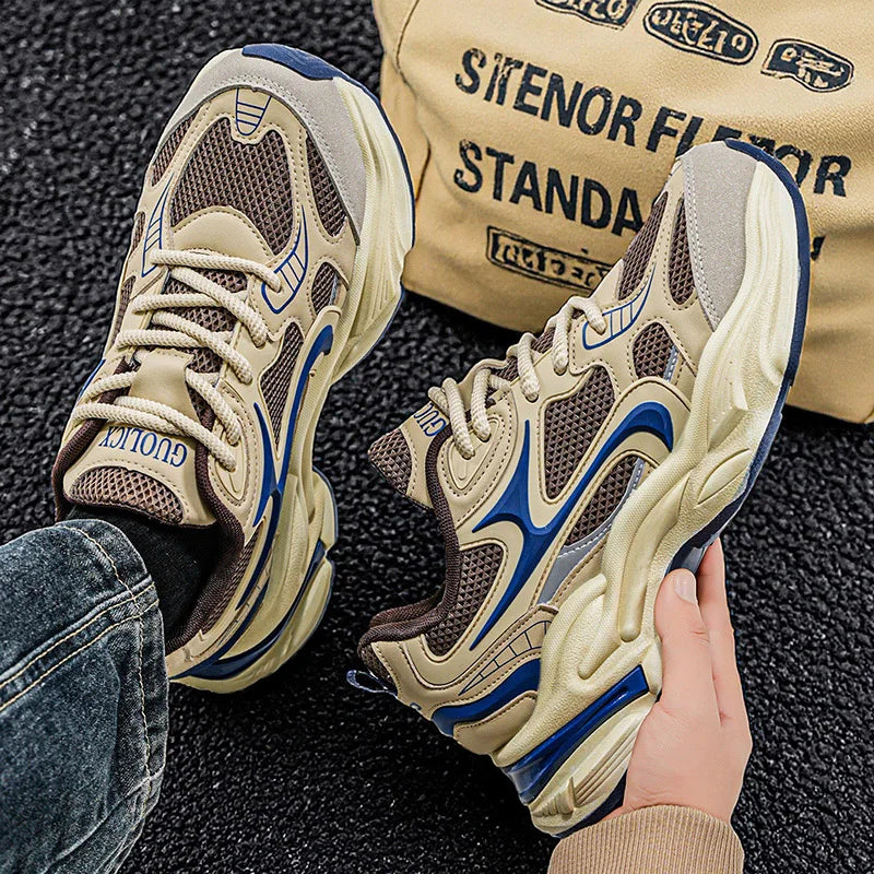 New Style Heightening Casual Thick Bottom Anti-Slip Wear-Resistant/Lightweight Men's Sport Shoes Comfortable Spring