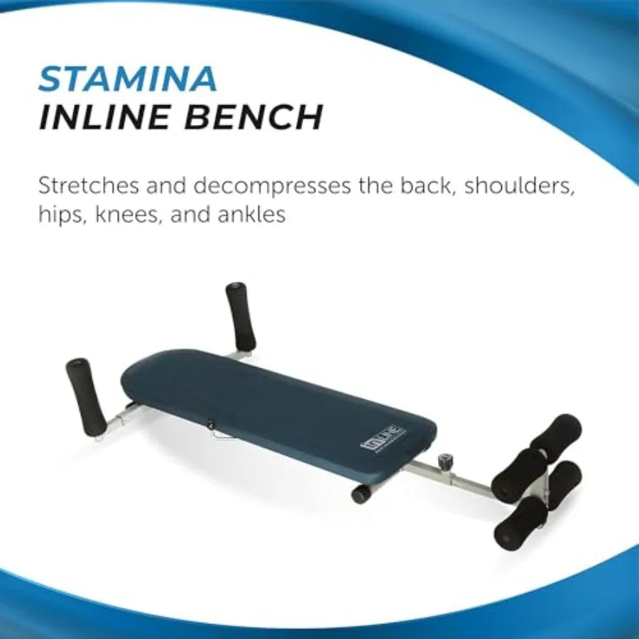 InLine Back Stretch Bench for Upper and Lower Back Relief Non Inversion/Decompression Fitness Equipment with Up to 250 lbs Weigh