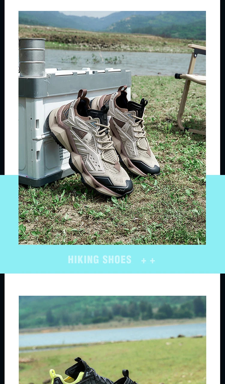 Rax Men Waterproof Hiking Shoes Breathable Hiking Boots/Outdoor Trekking Sports Sneakers Tactical Shoes