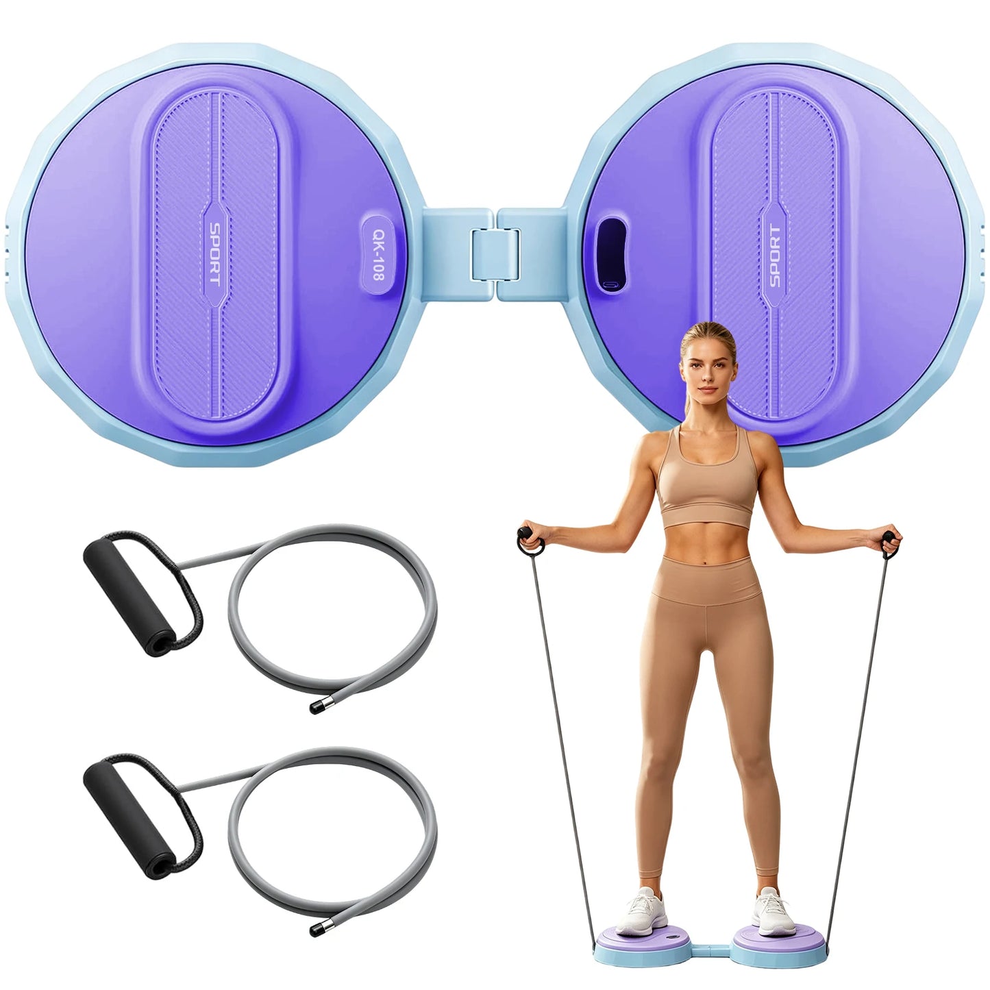 Multifunctional Waist Twisting Disc Portable Body Shaping Twist Board/for Waist & Leg Training Waist Massage Fitness Equipment Easy Storage