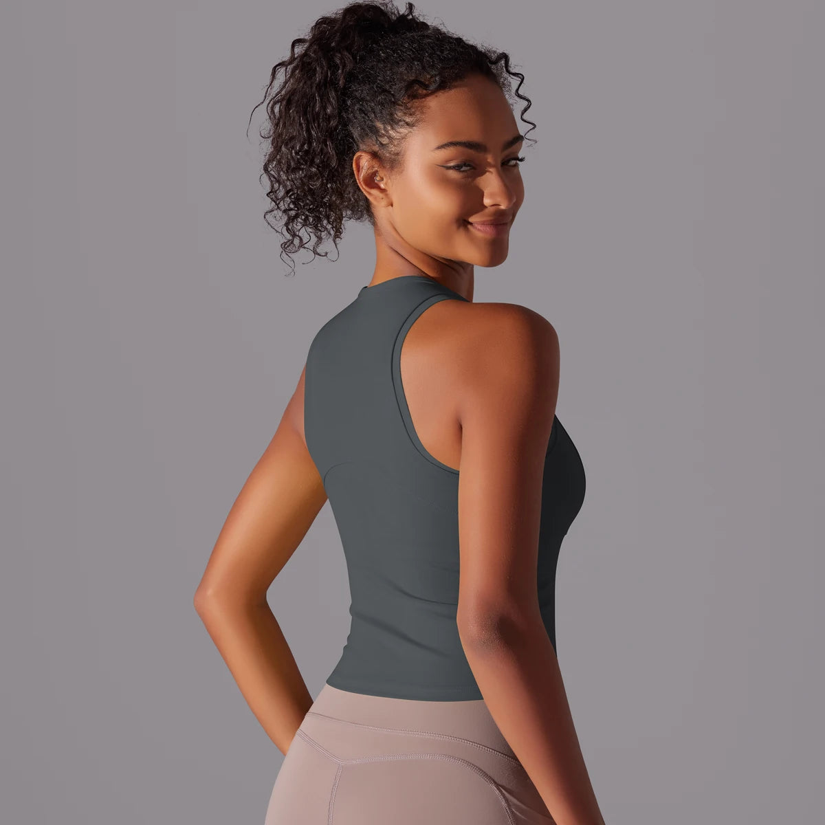 Sleeveless Yoga Vest Slim Sportswear  Stretchy Slim Sports Bra/Breathable Pleated Tank Top Quick Dry Fitness Wear Sexy Slim Top