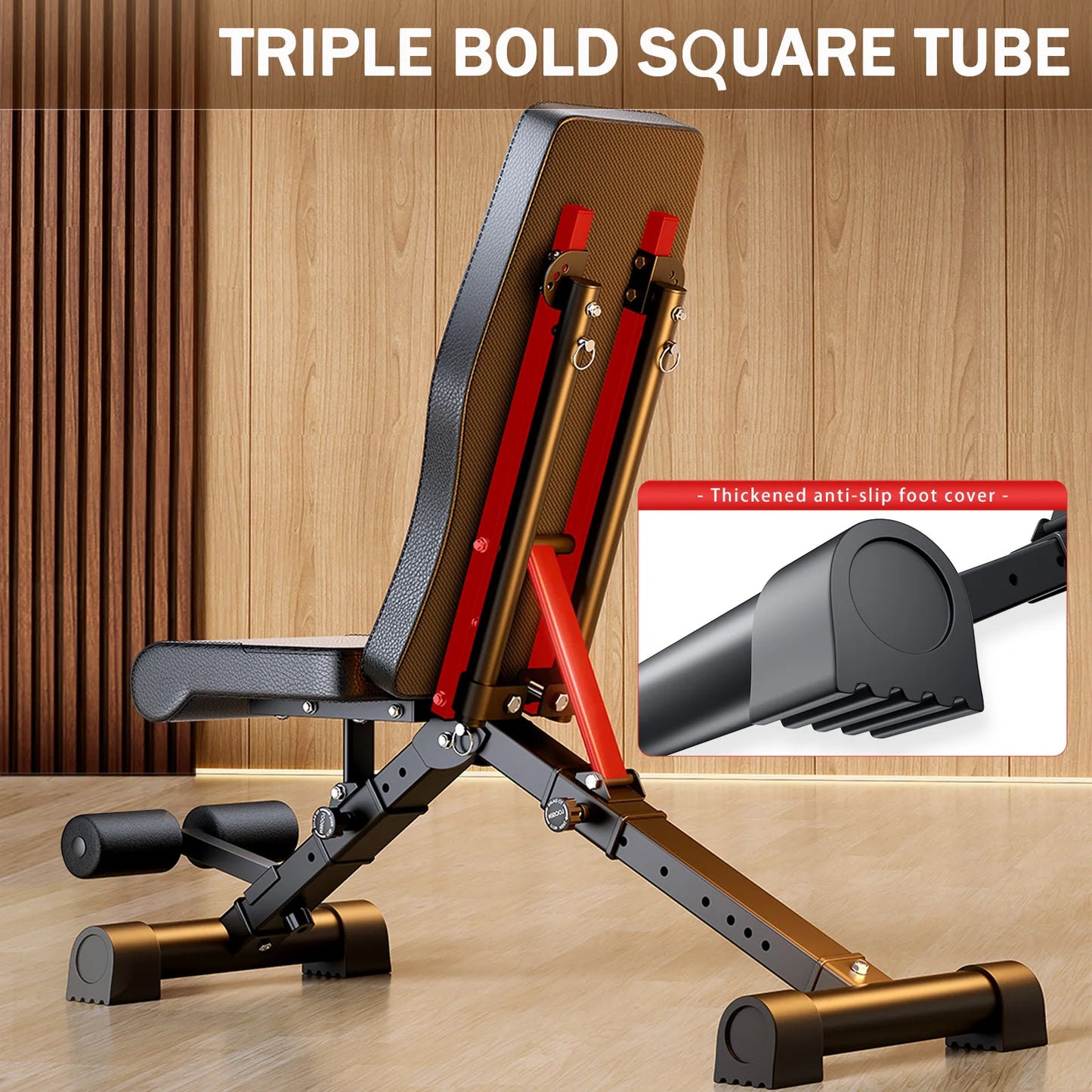 Adjustable Weight Bench for Full Body Workout Multifunctional/Strength Training Dumbbell Bench Press Foldable 1000 lbs Capacity
