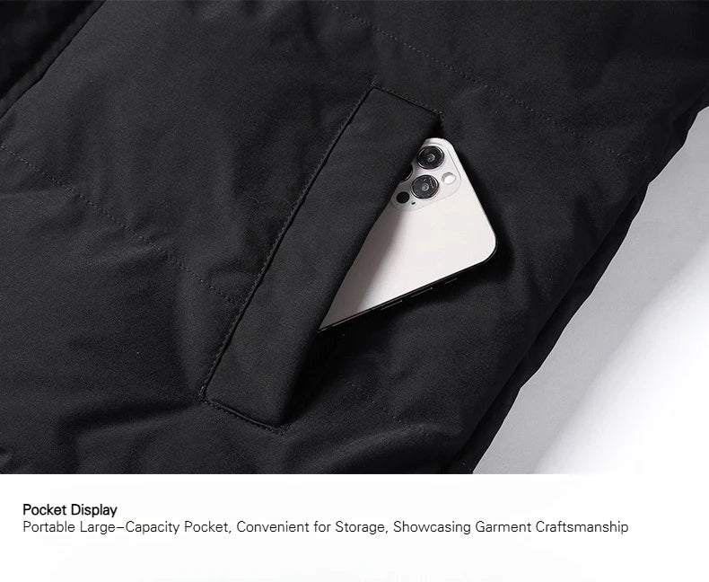 Fashion Men's Hooded Parka Jackets Thick Warm Outdoor Streetwear/Casual Winter Quality Male Puffer Jacket Couple Coats