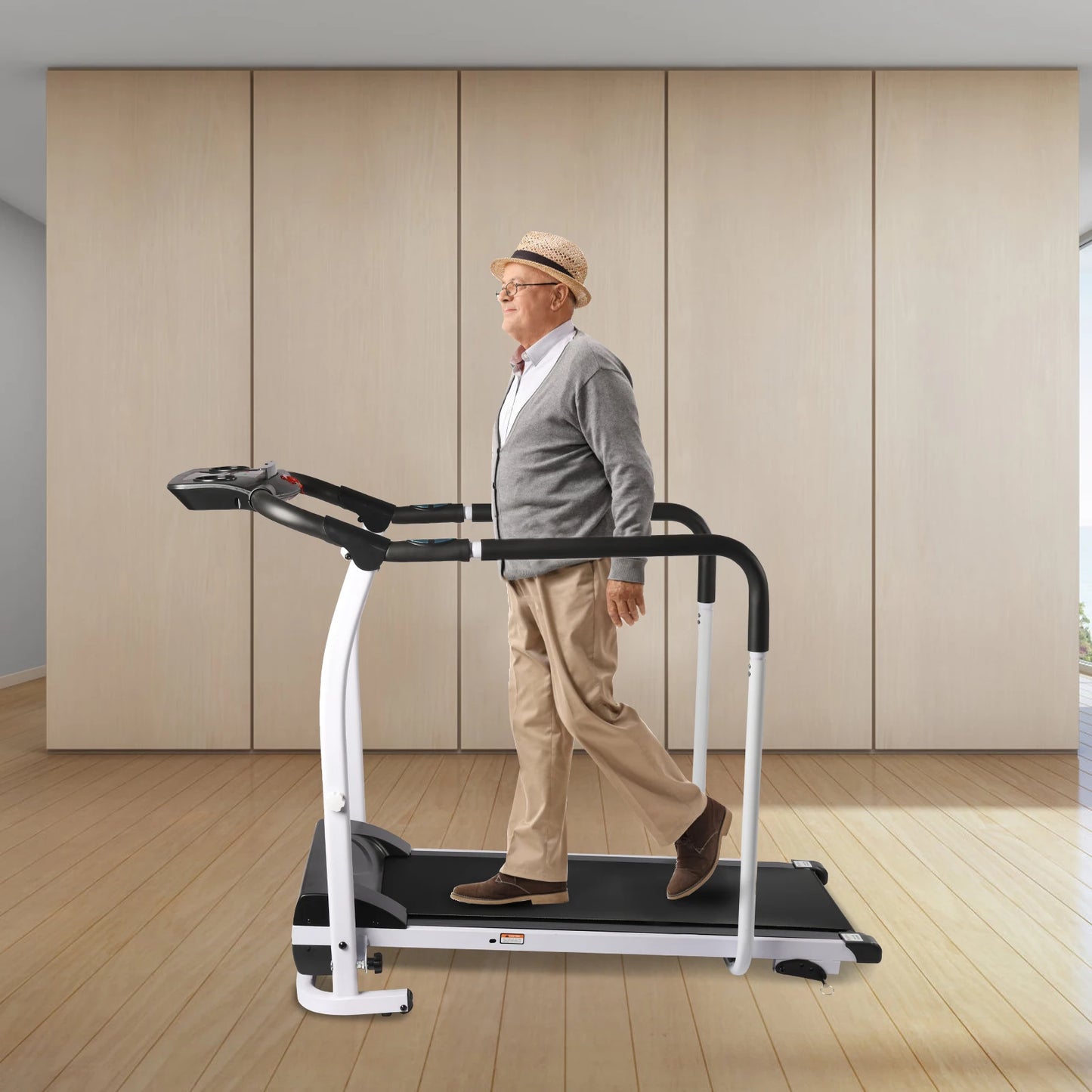 Foldable Treadmill Simple and Practical Walking Machine/Aerobic Exercise Equipment 118*60*105cm (unfold)