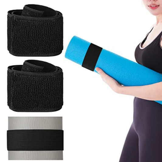 4 Pcs Nylon Yoga Mat Strap Stretchable Holder Straps Heavy Duty/Bungee Straps Band Adjustable Carrying Strap for Exercise Workout