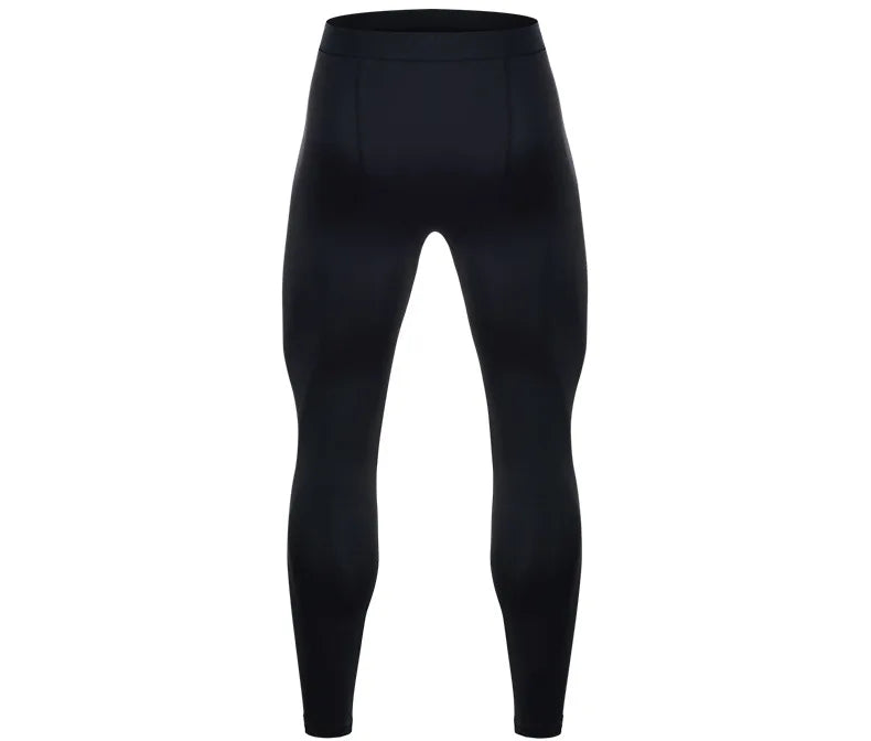 Men's compression sports pants fast drying fitness sports pants/running tight pants training tight pants black
