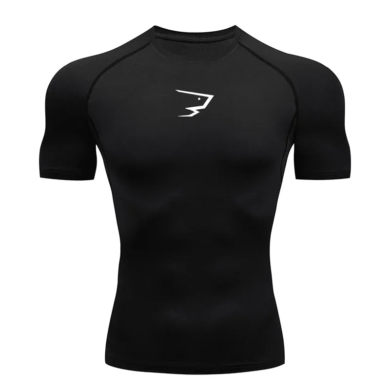 Men Short Sleeve Compression T-Shirt Running Gym/Fitness Sport Tees Male Jogging Athletic Sport Tops