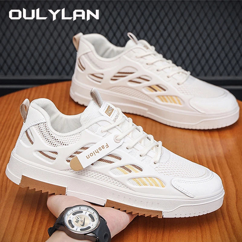 Leather Men Non-slip Wear-resistant Sneakers Casual Shoes/Comfortable Flat Slip-on Spring Autumn Couple Shoes