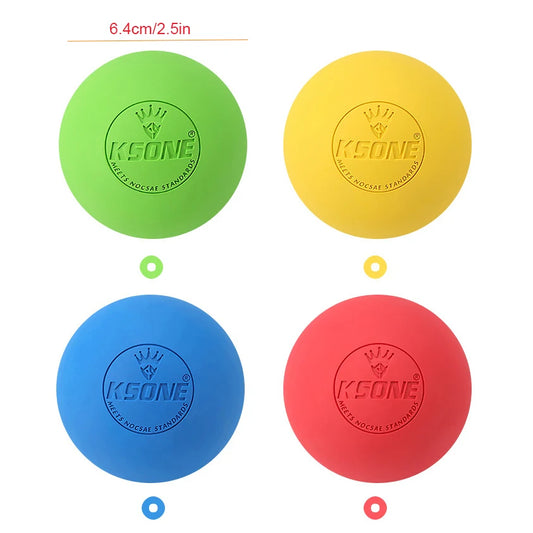 Solid Color KSONE Yoga Fascia Ball Silicone/Pilates Ball For Foot Massage Muscle Relaxation