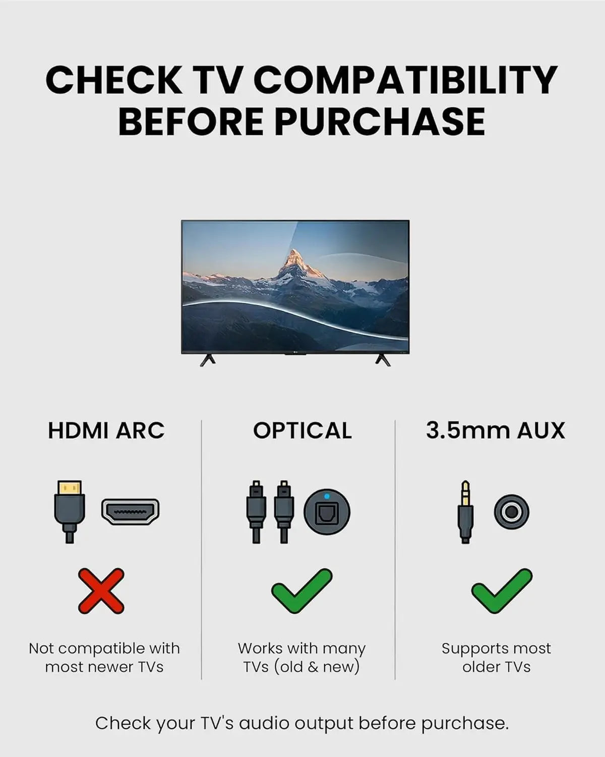 Open-Ear TV Earbuds with Clear Dialogue/Bluetooth Transmitter & Charging Dock Optical Passthrough
